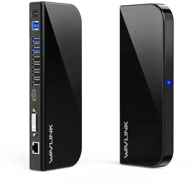 Main image of USB Laptop Docking Station Dual Monitors, DisplayLink Computer Dock for M1 M2 Mac and Windows, ChromeOS, Ubuntu 20.04/22.04 (HDMI & HDMI/DVI/VGA, 6xUSB Ports, LAN, Audio)