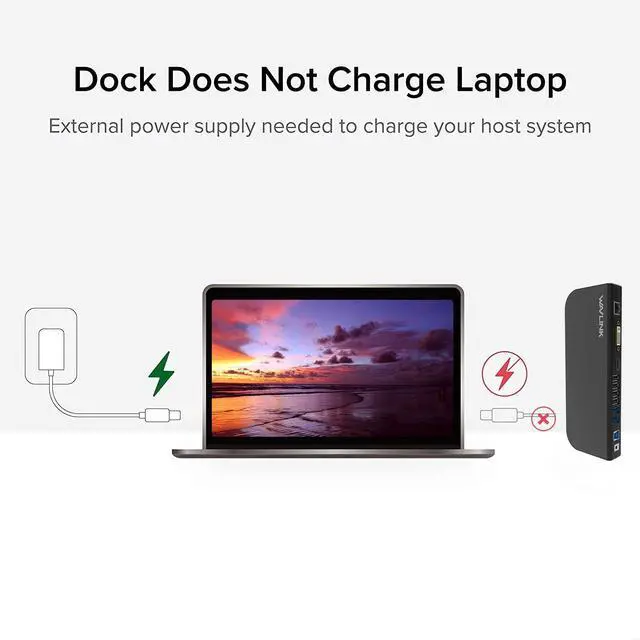 Alt view image 5 of 7 - USB Laptop Docking Station Dual Monitors, DisplayLink Computer Dock for M1 M2 Mac and Windows, ChromeOS, Ubuntu 20.04/22.04 (HDMI & HDMI/DVI/VGA, 6xUSB Ports, LAN, Audio)