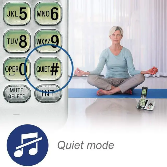 Alt view image 7 of 7 - CS6529-2 DECT 6.0 Phone Answering System with Caller ID/Call Waiting, 2 Cordless Handsets, Silver/Black