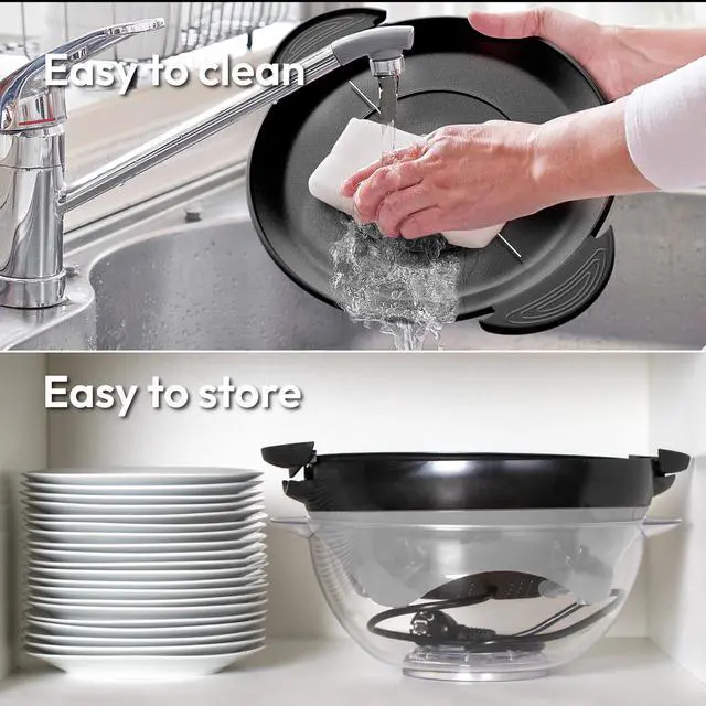 Alt view image 5 of 5 - Popcorn Machine  800W Electric Hot Oil Popcorn Maker with Non-Stick Plate, Lid & Stirrer  Large 24-Cup Popper for Home, Parties, Movie Night  Butter, Sugar & Spice Compatible