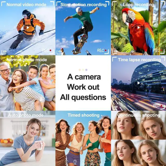 Alt view image 6 of 7 - 4K Digital Camera for Photography and Video, 2025 Latest 64MP Vlogging Camera for YouTube with 32G TF Card 180°Flip Screen Compact Travel Camera 16X Zoom, Anti-Shake,Suitable for Beginners, Black