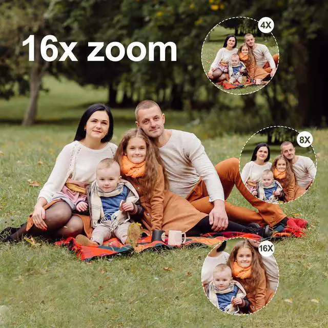 Alt view image 4 of 7 - 4K Digital Camera for Photography and Video, 2025 Latest 64MP Vlogging Camera for YouTube with 32G TF Card 180°Flip Screen Compact Travel Camera 16X Zoom, Anti-Shake,Suitable for Beginners, Black