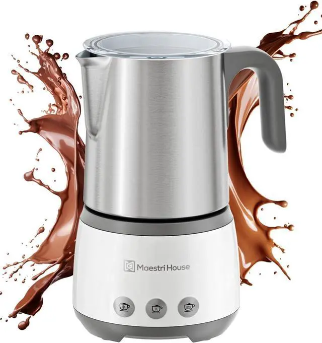 Main image of Milk Frother, 4-in-1 Electric Milk Steamer and Frother, 16.9OZ 600W Smart Touch Control Hot and Cold Foam Maker, Memory Function for Latte, Cappuccinos, Warm Milk, Hot Chocolate Milk
