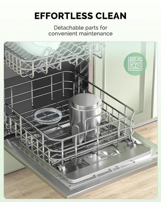 Alt view image 7 of 7 - Milk Frother, 4-in-1 Electric Milk Steamer and Frother, 16.9OZ 600W Smart Touch Control Hot and Cold Foam Maker, Memory Function for Latte, Cappuccinos, Warm Milk, Hot Chocolate Milk