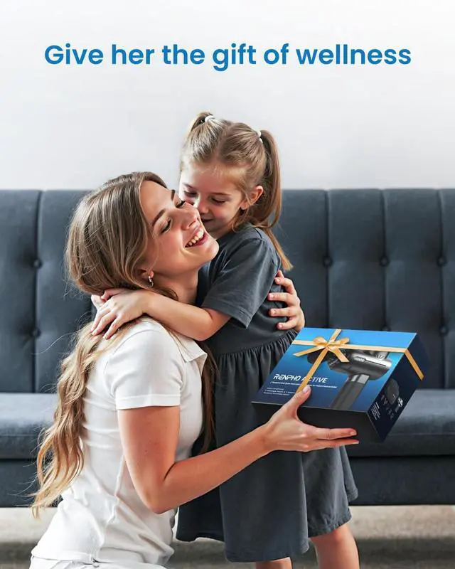 Alt view image 7 of 7 - Massage Gun Deep Tissue, Christmas Birthday Gifts for Women Men, Portable Percussion Massager for Back and Neck, Handheld Device with Carry Case, Active