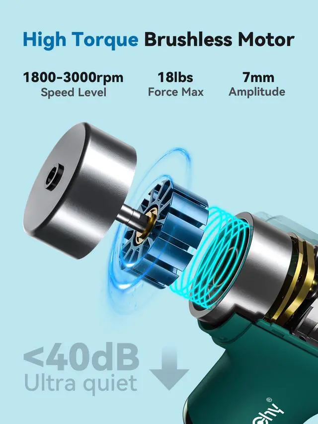 Alt view image 2 of 7 - Super Mini Massage Gun, Percussion Deep Tissues Muscle Massager, Compact Sports Travel Massage Gun, Portable Handheld Massager for Office Gifts for Her, Home, Athletes