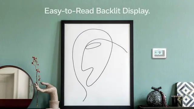 Alt view image 4 of 7 - RTH7560E 7-Day Flexible Programmable Thermostat-Extra-Large Backlit Display, White