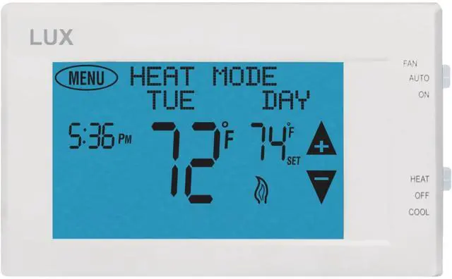 Main image of Products TX9600TS Programmable Large Touchscreen Heating Cooling Thermostat, White