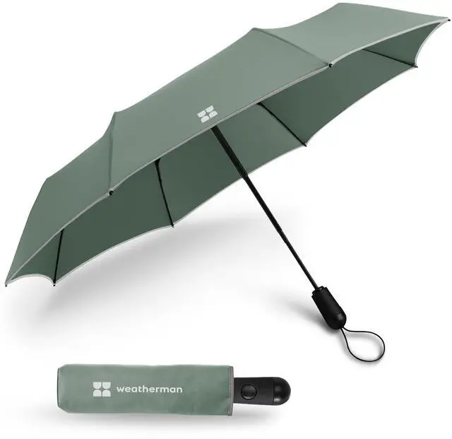 Main image of Premium Small Compact Mini Umbrella for Travel - Windproof, Compact, Easy Auto Open - Resists Up to 45 MPH Winds - Perfect for Rain, Wind, Backpack, Car - Folding Umbrella