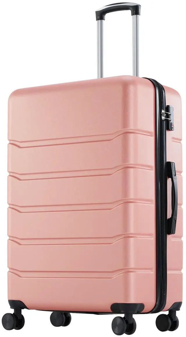 Main image of 24 Inch Luggage, Hardside Suitcase with Spinner Wheels, Lightweight ABS Hard Shell Checked Luggage, TSA Approved Lock, Expandable Medium Suitcase for Travel & BusinessPink