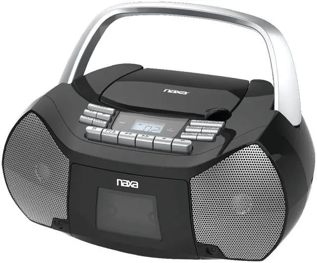 Main image of Electronics NPB-268 Portable CD/Cassette Boombox, Silver/Black