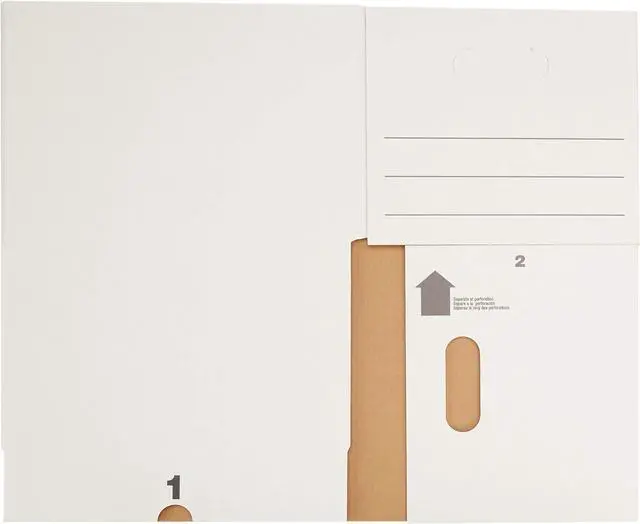Alt view image 5 of 7 - Basics Storage/Filing Boxes with Lift-Off Lid - Letter/Legal Size, Sturdy, Easy Assembly, White, 16.2" L x 12.5" W x 10.5" H, Pack of 20