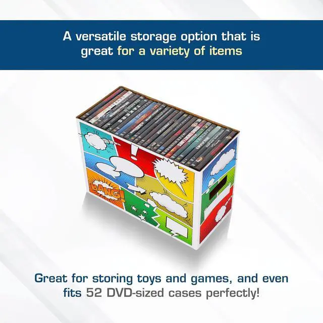 Alt view image 5 of 6 - BCW Pow! Comic Book Storage Short Box - 1 Pack | Holds 150-175 Silver, Bronze, or Modern Comics