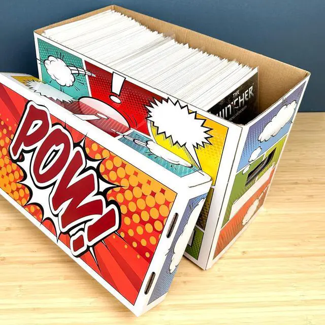 Alt view image 6 of 6 - BCW Pow! Comic Book Storage Short Box - 1 Pack | Holds 150-175 Silver, Bronze, or Modern Comics