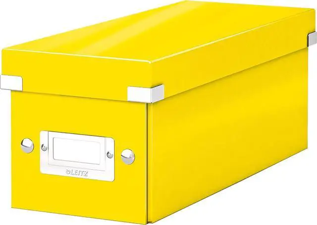 Main image of Leitz CD Storage Box, Yellow, Click and Store Range, 60410016