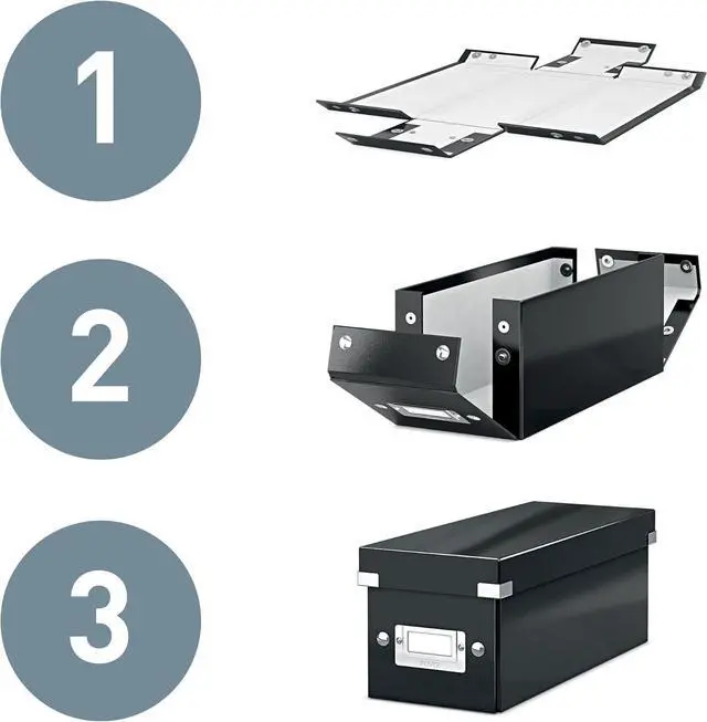 Alt view image 3 of 6 - Leitz Medium Storage Cube, Black, Click and Store Range, 61090095