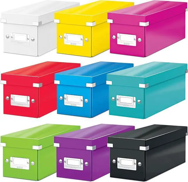 Alt view image 5 of 6 - Leitz CD Storage Box, Yellow, Click and Store Range, 60410016