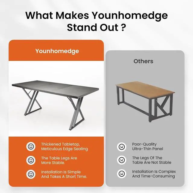 Alt view image 4 of 7 - 70.9Inch Office Desk, Executive Office DeskModern Industrial Style, Z-Shaped Table Legs, Country Black Wood Grain Top, for Home Office, Study, Conference (Ash Black)