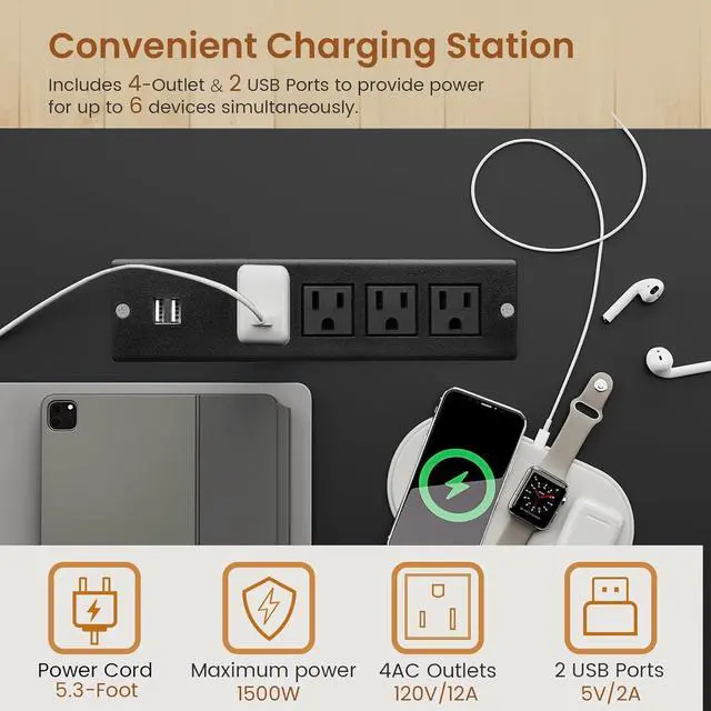 Alt view image 5 of 7 - SEDETA L Shaped Gaming Desk, 51.2" Reversible Small Corner Desk with Drawer, Power Outlet & LED Lights, Computer Desk with Storage Shelves for Small Space, Black