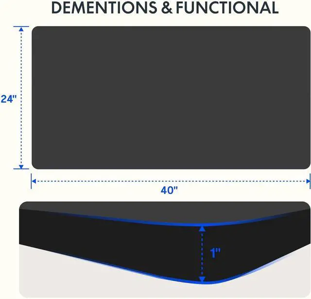 Alt view image 3 of 7 - FLEXISPOT EN2 Whole-Piece Standing Desk with Clamp Power Strip, 40 x 24'' Electric Stand Up Height Adjustable Desk with Cable Management (Black Frame + 40" Black Top)