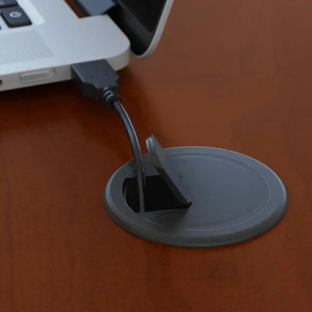 Alt view image 4 of 4 - Bush Furniture Series C Bushell Desk, Office Workstation for Professional Use, Compact Desktop Solution for Workspace, 48W x 30D, Hansen Cherry