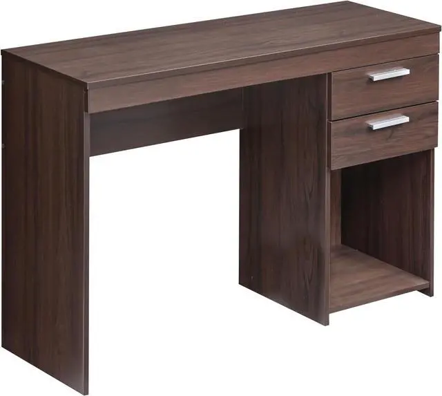 Alt view image 5 of 7 - Techni Mobili 48" Modern Computer Desk with Drawers, Small Desk for Bedroom or Office, Espresso Brown