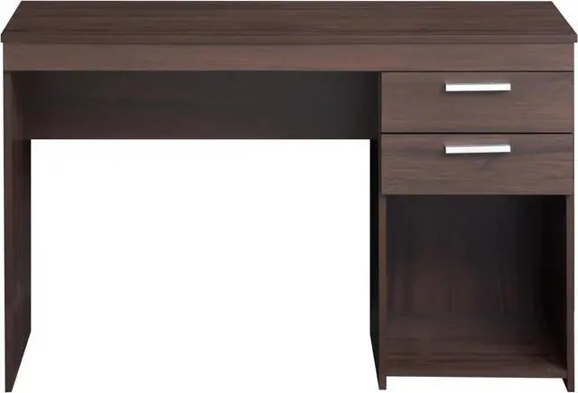 Alt view image 6 of 7 - Techni Mobili 48" Modern Computer Desk with Drawers, Small Desk for Bedroom or Office, Espresso Brown