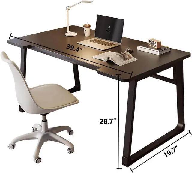 Alt view image 2 of 5 - Small Office Home Desk,Modern Computer Desk for Small Spaces,Bedroom,Minimalist European Style.