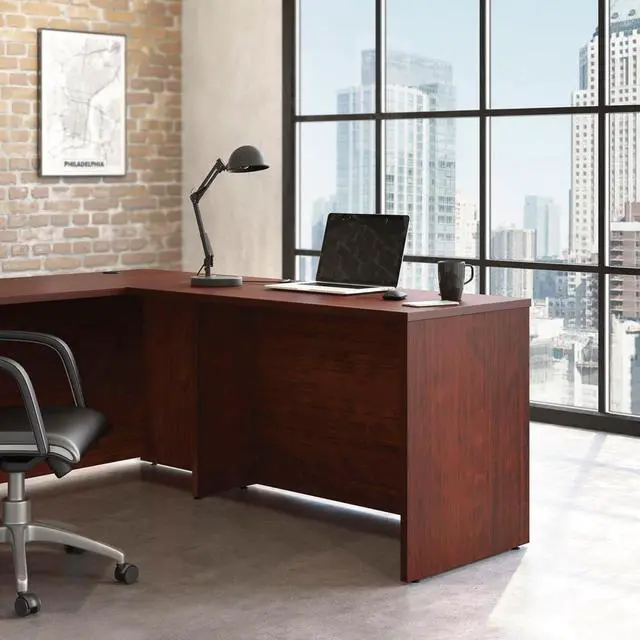 Alt view image 7 of 7 - Sauder Affirm 48x24 Desk Shell/Credenza/Return, Classic Cherry Finish