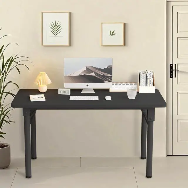 Alt view image 7 of 7 - Computer Desk Study Table No Assembly Required,Writing Computer Space Saving Folding Table for Home Office