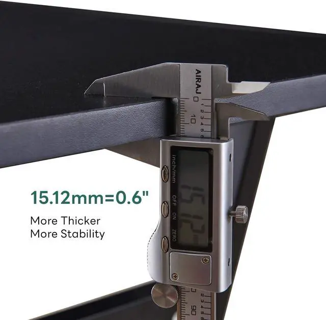 Alt view image 3 of 7 - ivinta L-Shaped Desk with Keyboard Tray and CPU Stand, 58" Modern Reversible Corner Computer Desk for Small Spaces Living Room Bedroom Home Office, 7112 (Black)