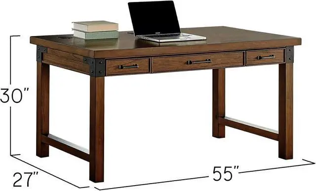 Alt view image 3 of 7 - Martin Furniture WRITING DESK, Brown