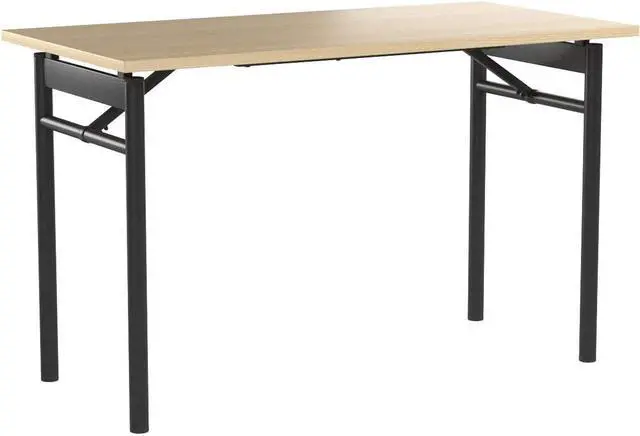 Main image of ZINUS Mare 47 Inch Black Metal Folding Desk with Water Resistant Finish, Multipurpose Folding Table, Office Workstation, Zero Assembly