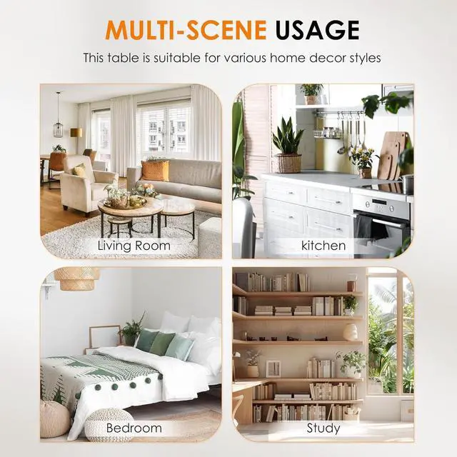 Alt view image 7 of 7 - DlandHome Large Computer Desk, Composite Wood Board, Decent and Steady Home Office Desk/Workstation/Table 54.3inch White White