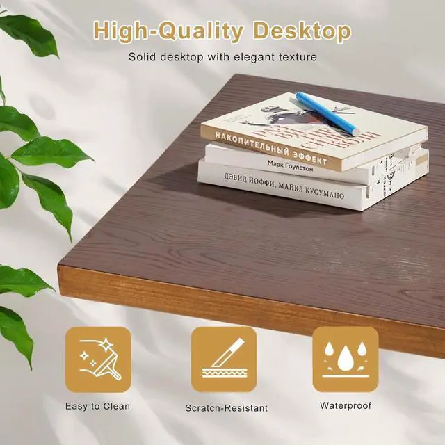 Alt view image 7 of 7 - LOKKHAN 79-inch Industrial Laptop Desk Solid Wood Computer Desk Wall Pipe Desk with Shelves Computer Table for Home Office (L:47.3-inch)