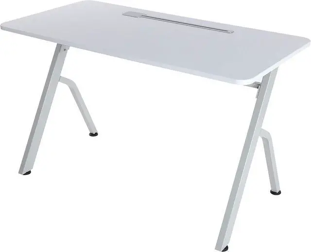ApexDesk 47" Computer Desk, Modern Simple Style Desk for Home Office, Study Student Writing Desk - White