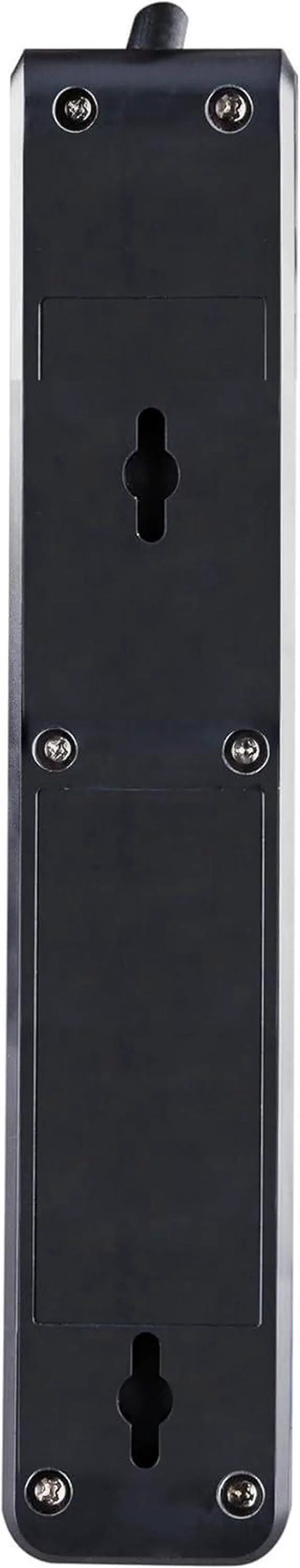 Alt view image 4 of 7 - CyberPower CSB6012 Essential Surge Protector, 1200J/125V, 6 Outlets, 12ft Power Cord, Black