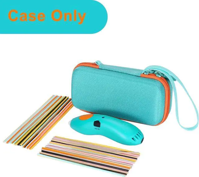 Alt view image 5 of 7 - Aenllosi Storage Case Compatible with 3Doodler Start+ Essentials (2024) 3D Pen,Holders for 3D Printing Filament Refill Pack and USB Cable(Only Case,Mint)