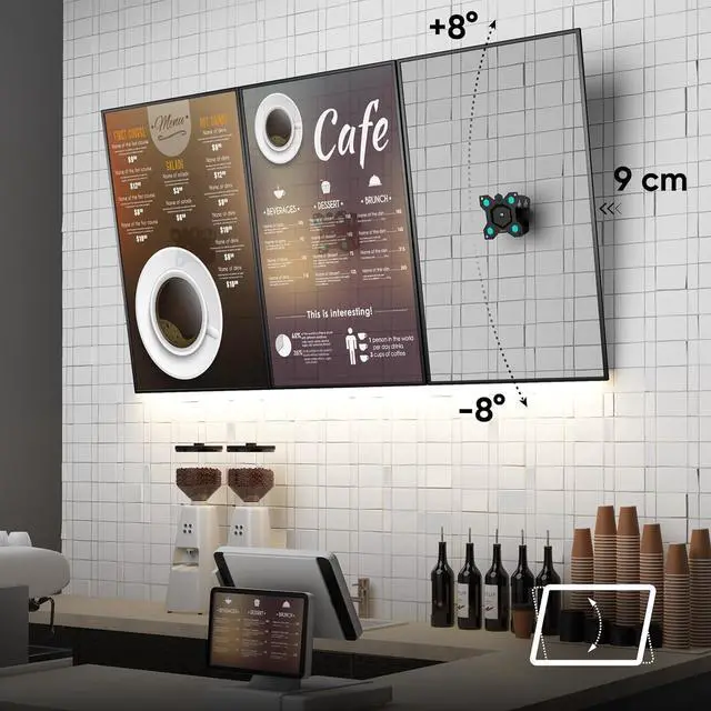 Alt view image 4 of 7 - ONKRON Small TV Wall Mount for 10-35 Inch Screen up to 44 lbs, 360° Rotating TV Mount Low Profile with Swivel and Tilt VESA 75x75 & 100x100, Full Motion Wall Mount Monitor Bracket Black