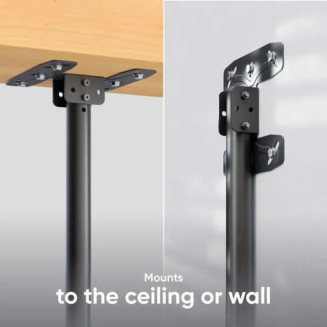 Alt view image 5 of 7 - ONKRON Ceiling TV Mount for 32-80 Inch Screen up to 150 lbs, Full Motion, Height Adjustable TV Mount for Ceiling, VESA 100x100-600x400, Drop Down Television Mount with Swivel and Tilt Black