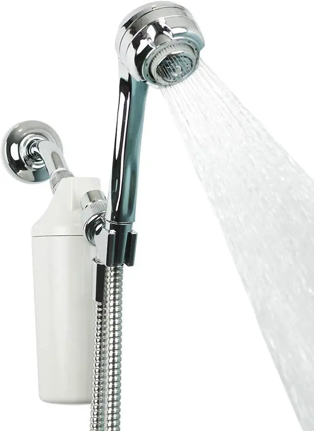 Main image of Aquasana Shower Filter | Dermatologist-recommended for softer, healthier skin & hair | Proven to reduce 90% of chlorine for 6 months | WaterSense Certified | Chrome wand shower head | AQ-4105CHR-E