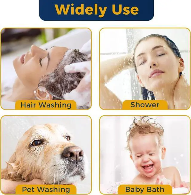 Alt view image 6 of 6 - KLLEYNA Shower Head Sink-Faucet Bathtub-Bathroom-Garden - Hose Sprayer Attachment(5 Adapters) for Hair Washing & Pet Dog Rinse & Baby Bath, ON/OFF Extension for Moen, Kohler, Delta, American Standar