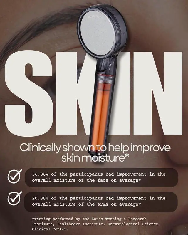 Alt view image 4 of 7 - Vitamin C Handheld Shower Head | Built-in Vitamin C + Ceramic Balls Reduces Chlorine & Chloramine, While Improving Skin and Hair Health