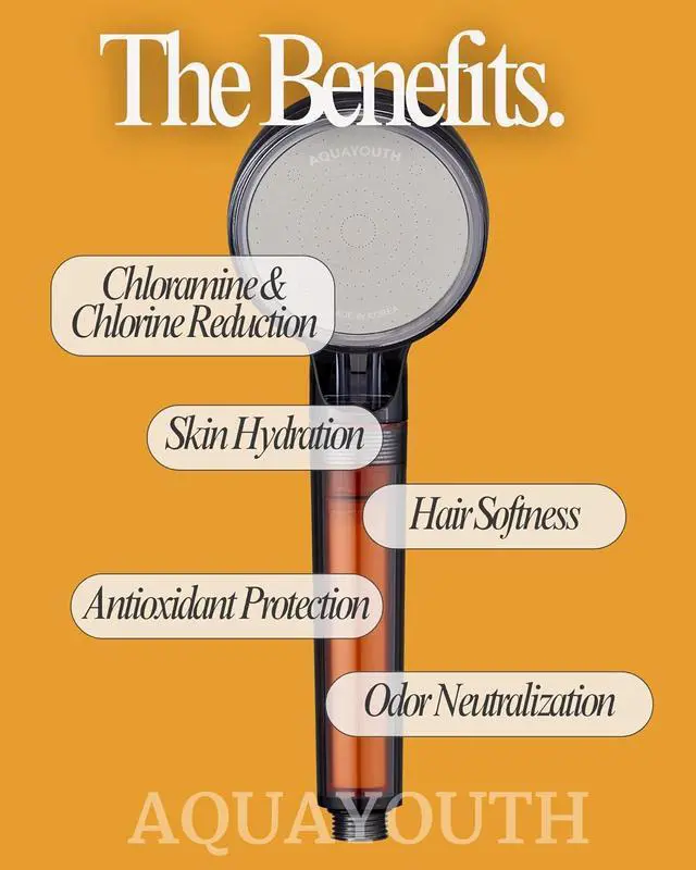 Alt view image 5 of 7 - Vitamin C Handheld Shower Head | Built-in Vitamin C + Ceramic Balls Reduces Chlorine & Chloramine, While Improving Skin and Hair Health