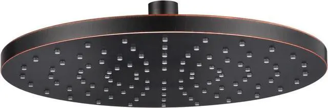 Main image of 10-Inch Overhead Rain Shower Head High Flow Large Waterfall Shower Head 2.5 GPM with Adjustable Swivel Angle, Oil-Rubbed Bronze SH001ORB-D10