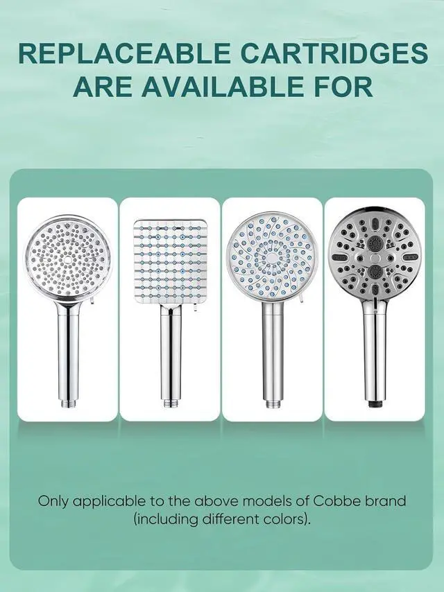 Alt view image 3 of 7 - Cobbe 2 Pack Replacement Filters for Handheld Shower Head - Water Softener Filters Beads for Hard Water - Remove Chlorine - Reduces Dry Itchy Skin