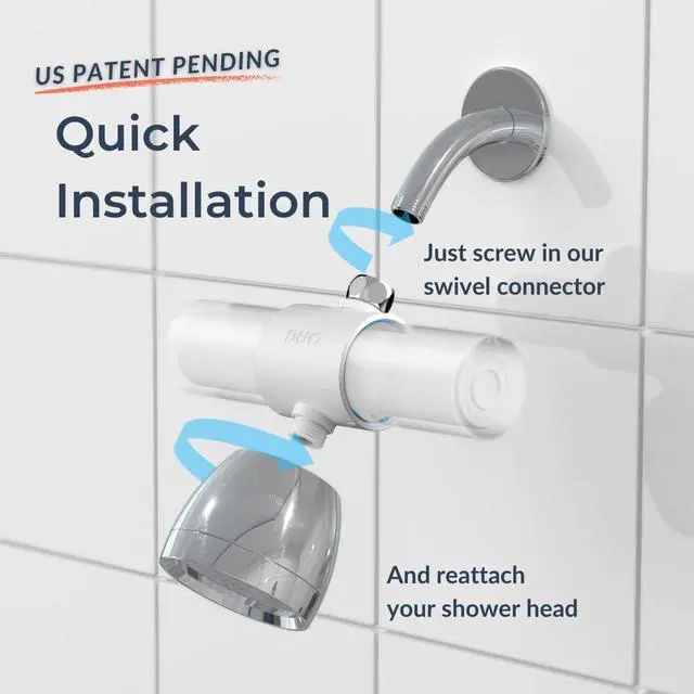 Alt view image 3 of 7 - Weddell Duo Shower Filter - NSF Certified Shower Filter, High Pressure Activated Carbon Filter, Removes Chlorine, PFAS & Particulates, Clinically Tested For Healthier Skin & Hair (White)