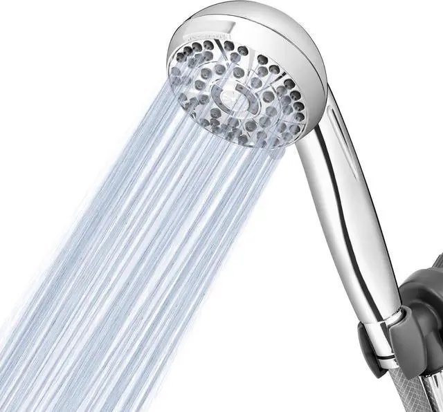 Main image of Waterpik High Pressure Hand Held Shower Head With Hose, PowerPulse Massage 6-Mode, Chrome XAS-643E