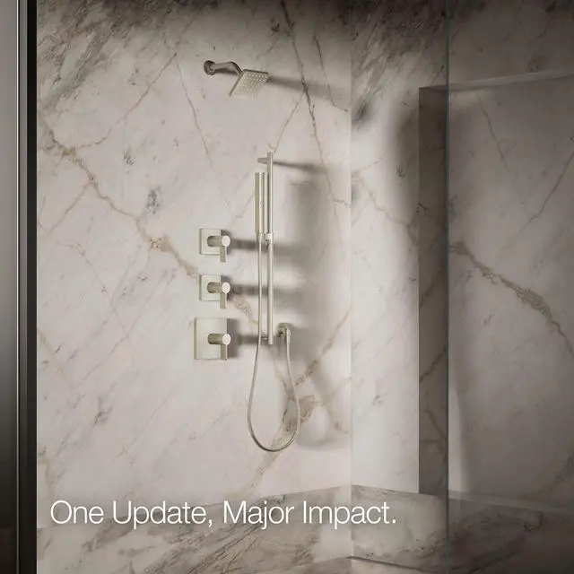 Alt view image 7 of 7 - Kohler 24805-G-BN Parallel® Single-function showerhead, 1.75 gpm, Vibrant Brushed Nickel