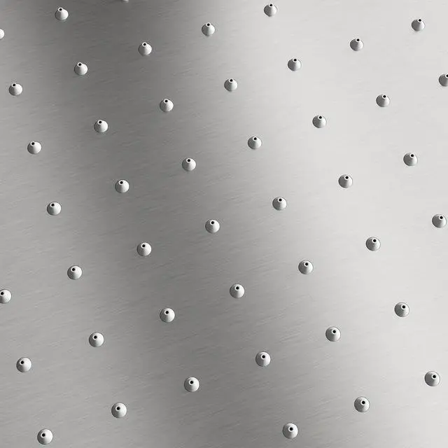 Alt view image 4 of 5 - Square Rain Shower Head, Ultra-Thin Design 304 Stainless Steel Ceiling Shower Head, Modern High Pressure Waterfall Shower Head (Brushed Nickel, 12)